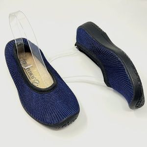 Archopedico Women's blue stretch knit slip-on flats size EU 36/US 5.5-6